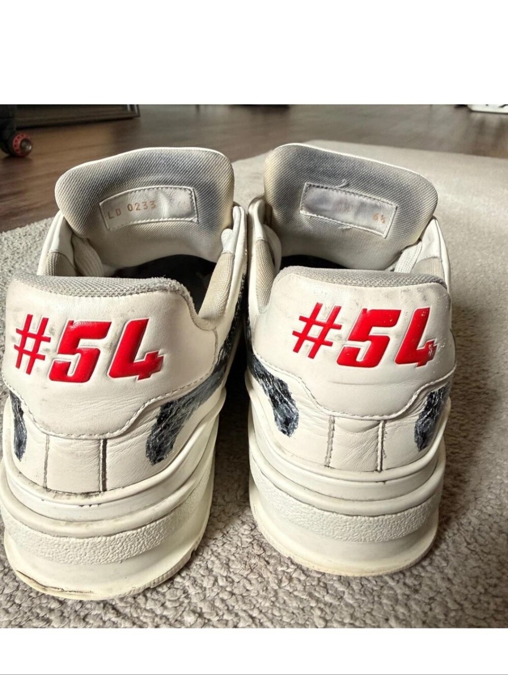 Louis Vuitton LV 'Colored In' White Trainer Men's Sneaker Size 6.5 LV/8 US - Picture 8 of 14